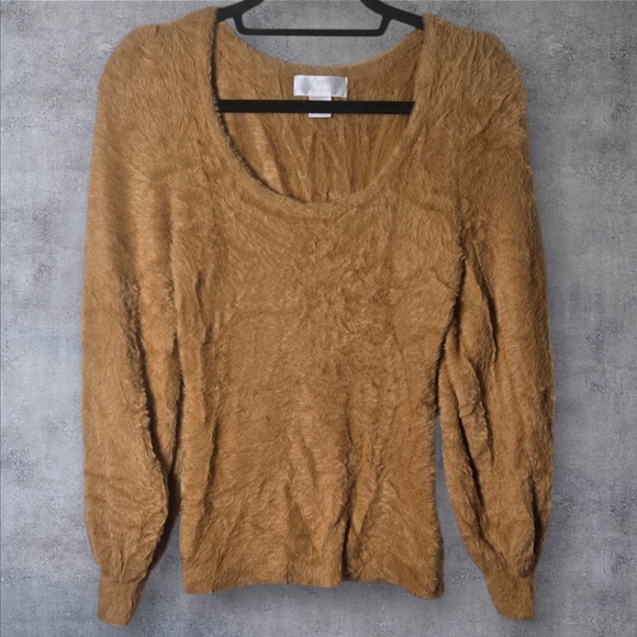 Rachel Parcell Womens balloon sleeve fuzzy sweater XS - Picture 2 of 15